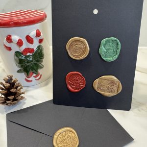 Sceaux de cire multicolores Noël (Lot de 4)